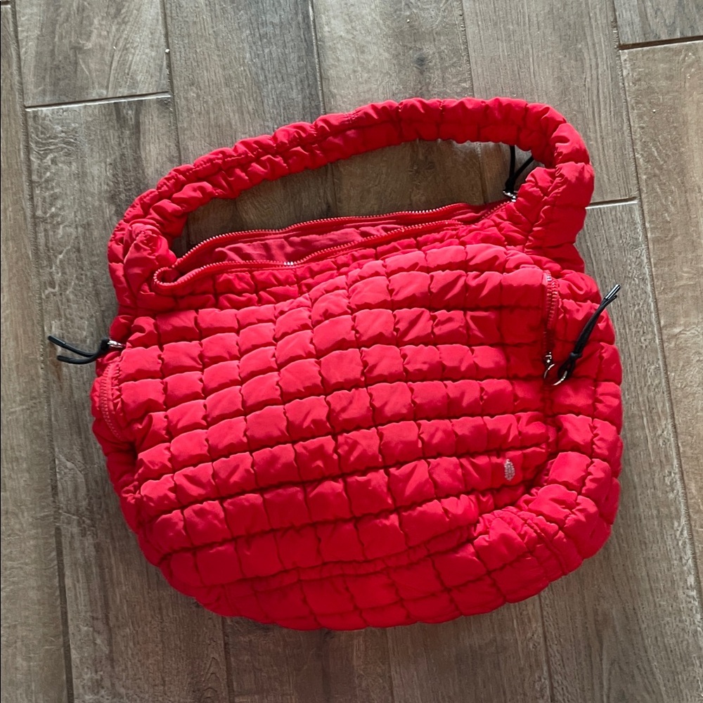 Free People Red Quilted Shoulder Bag - Women